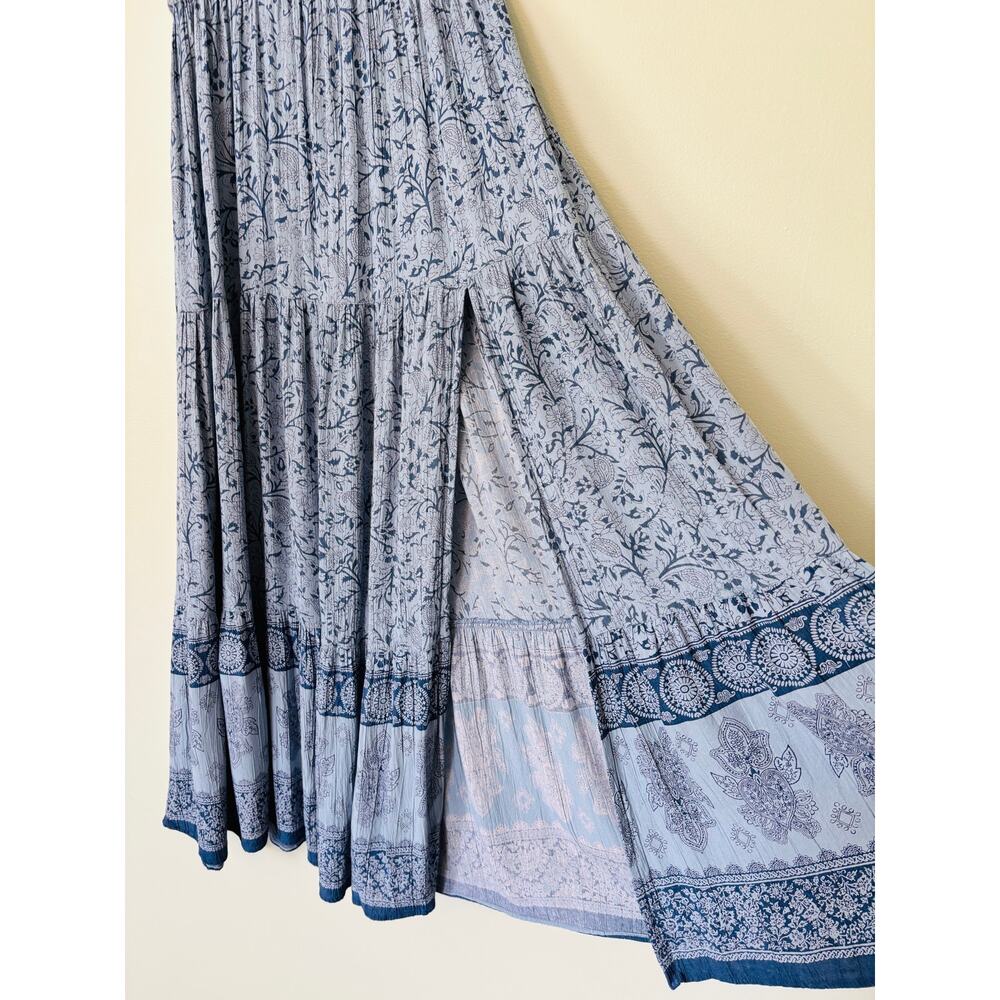 Angie Blue Maxi Skirt Boho Cottagecore Whimsey Small - Picture 2 of 6